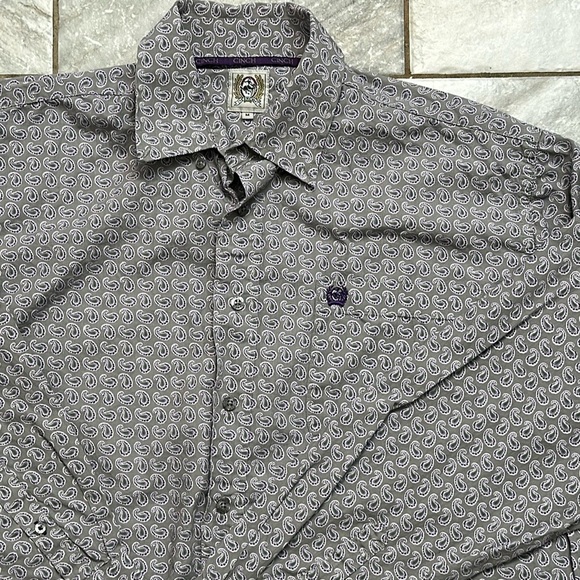 Cinch Other - Cinch Men’s Paisley Long Sleeve‎ Button Down Shirt Size M